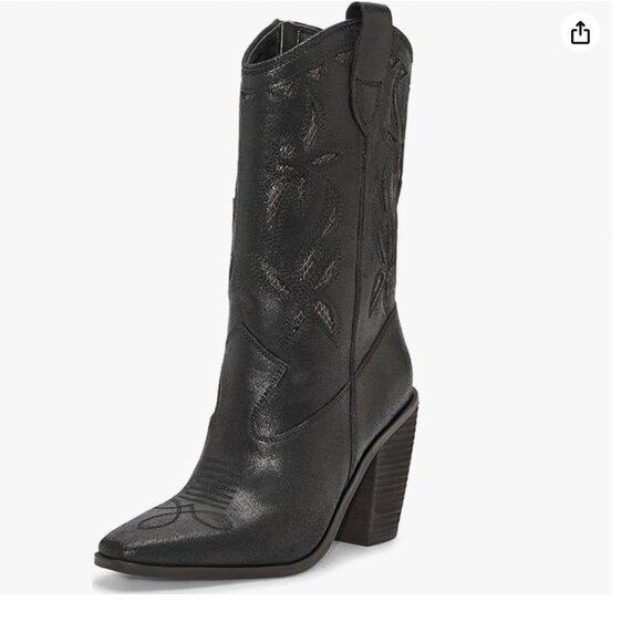 Vince Camuto Heeled Cowboy Boots NWOT - Picture 2 of 5